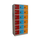 Метален шкаф за съхранение с 18 врати  ZQ 26-43 - Image 4