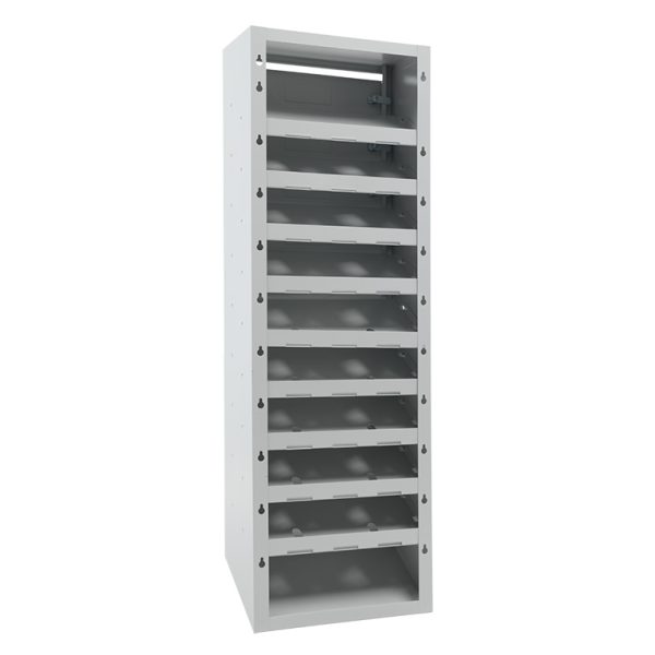 Метална пощенска кутия с десет врати PRAKTIC PB-10C KL