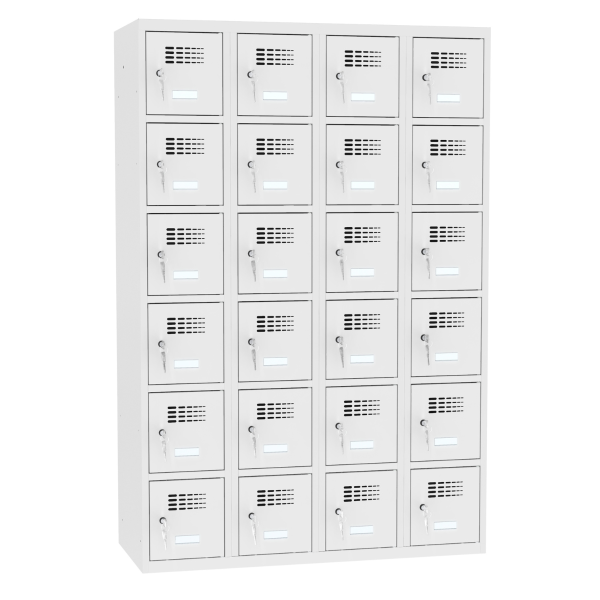 Метален шкаф за багаж с 24 врати MALOW MSUS 346 W (180 х 120 х 50 см)