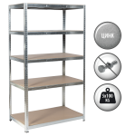 Метален стелаж CR 1014 – 100 цинк (180х90х40 см)